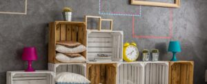Decorar tu casa con cajas de madera es versátil