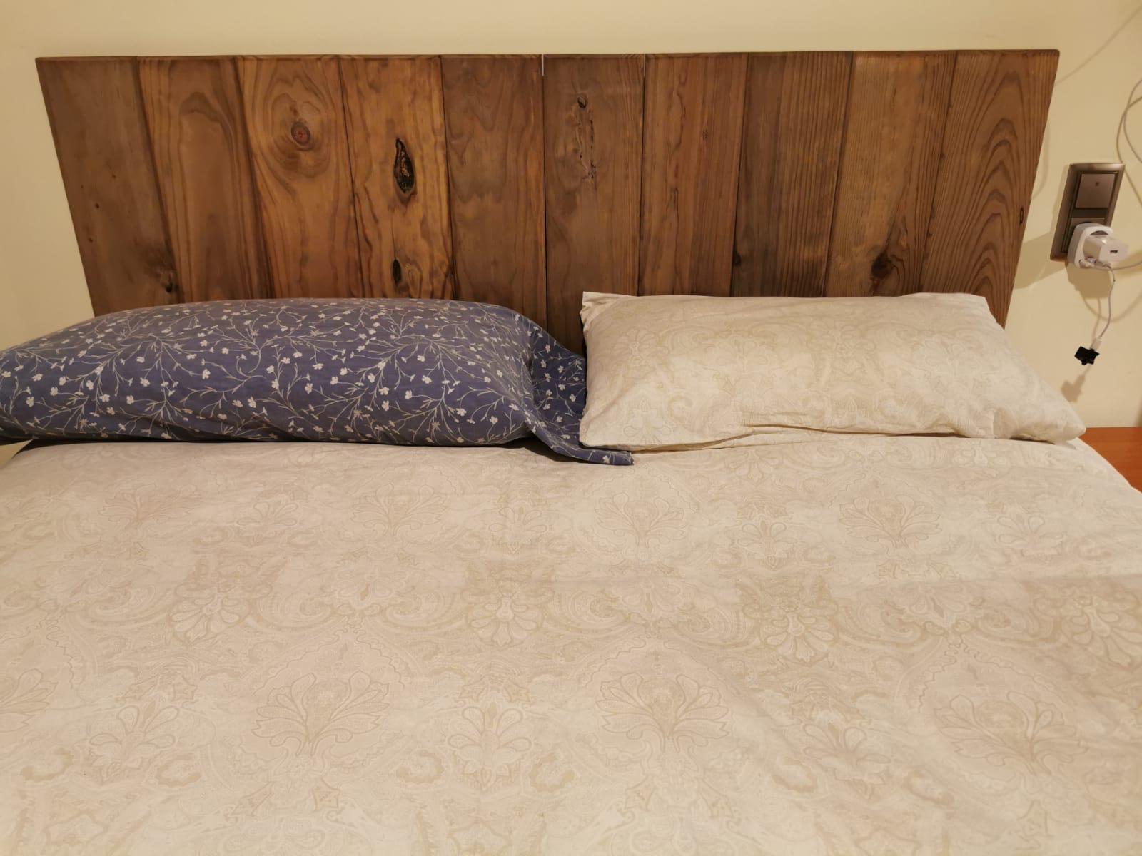 Decoración con cabeceros de madera